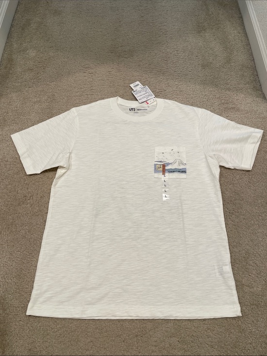 Uniqlo Other - Uniqlo MFA Boston White Short-Sleeve Pocket men T shirt NWT Japanese L = US M